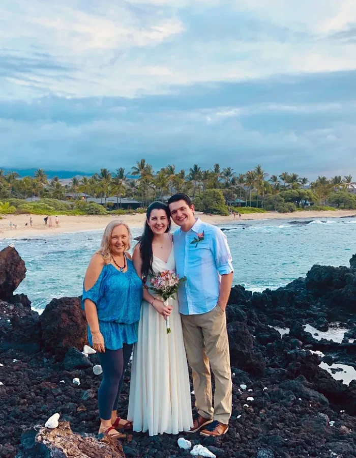 Kukio Beach - Near the Four Season's north of Kona with Kauakea Winston as officiant