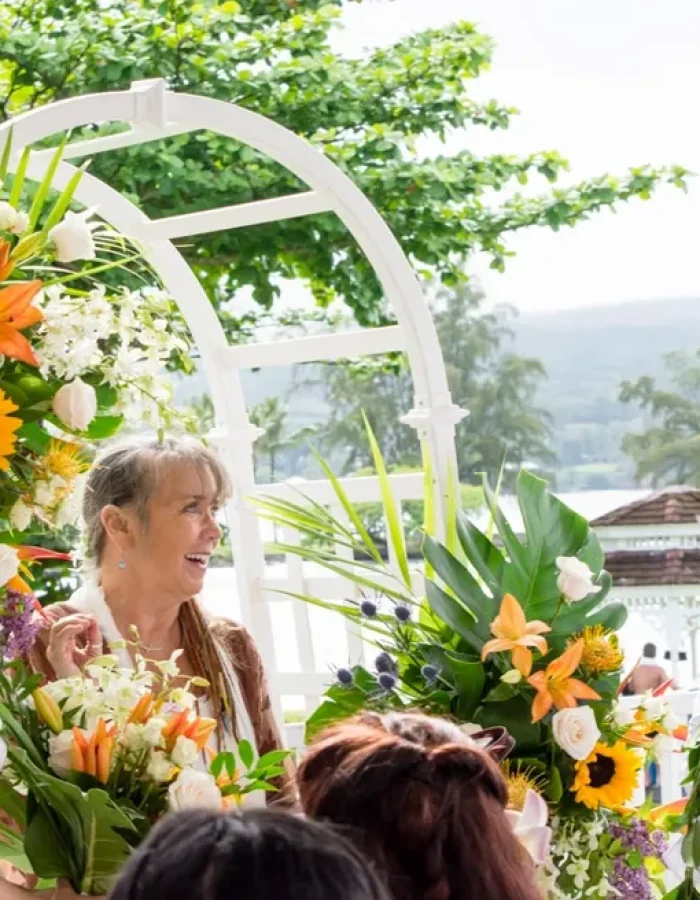 Grand Naniloa Hotel in Hilo with Mary Love as Officiant